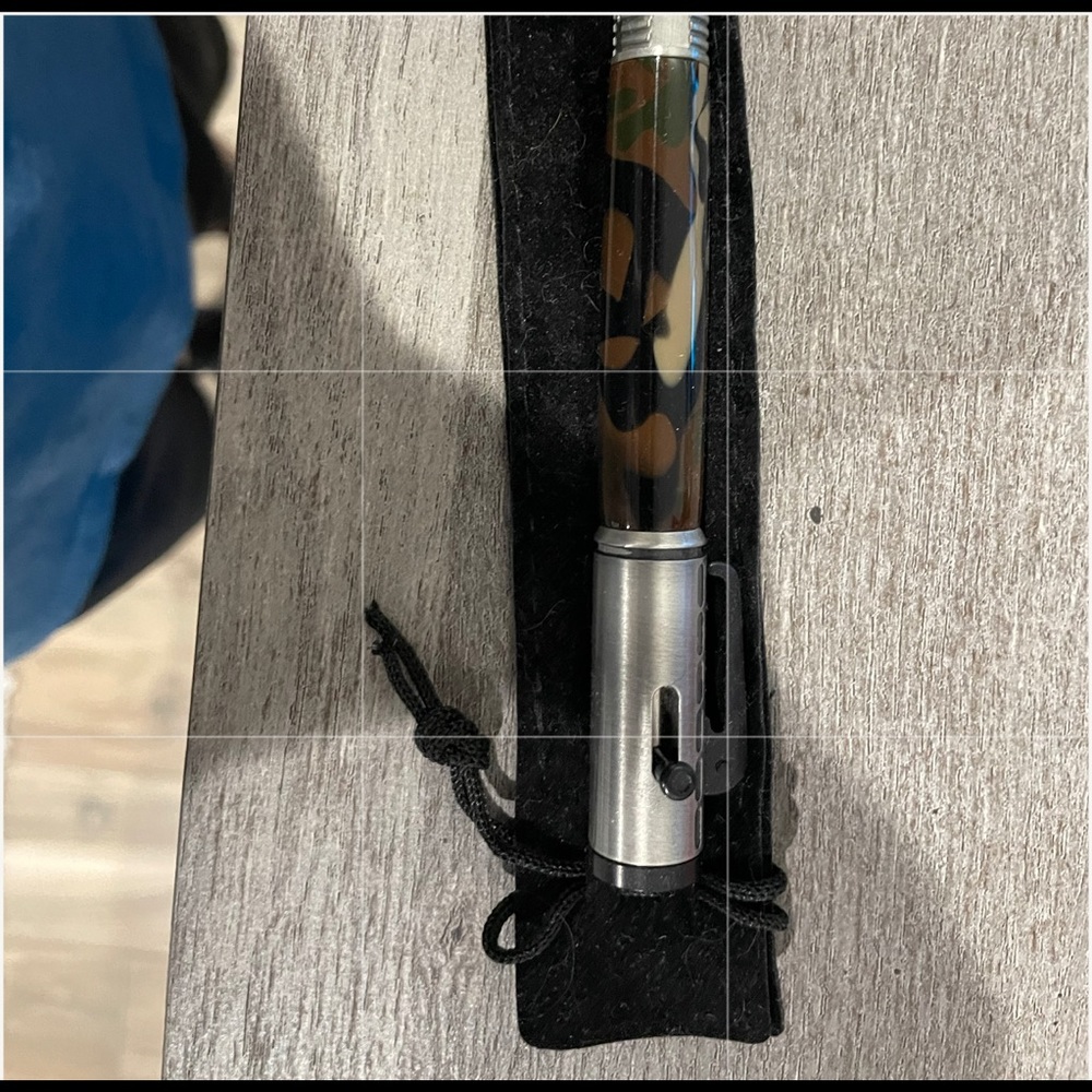 Custom handmade camo bolt action pen